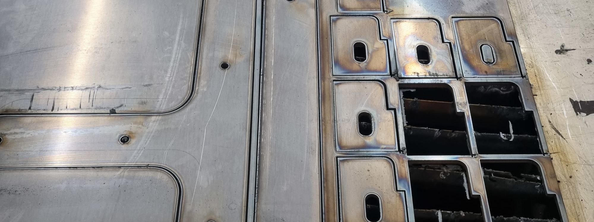 Découpe de platines à Feldbach près d&#8217;Alkirch dans le Sundgau Illzach